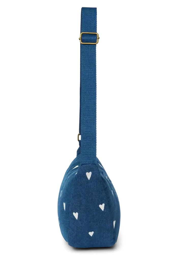 Studio Noos Fanny Pack Dark Blue Hearts Denim Adult