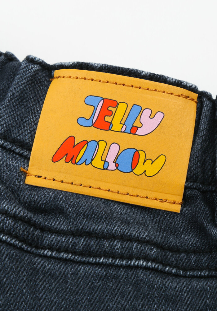 Jelly Mallow Ready Semi-Baggy Denim Pants_Dark Grey