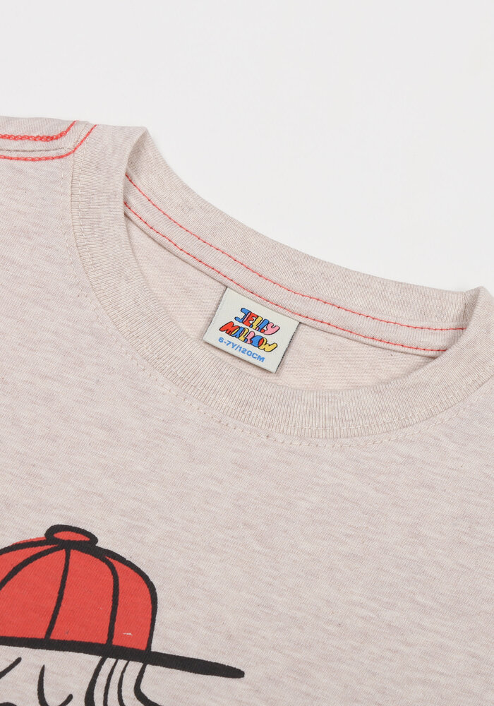 Jelly Mallow Be Brave Chain Long-Sleeve T-Shirt_Oatmeal