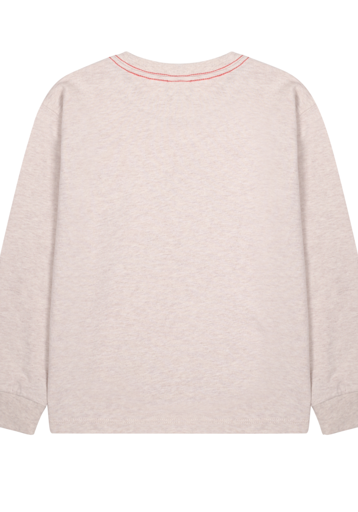 Jelly Mallow Be Brave Chain Long-Sleeve T-Shirt_Oatmeal