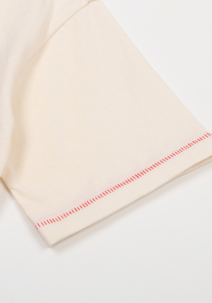 Jelly Mallow Maple Loose-Fit Short-Sleeve T-Shirt_Ivory