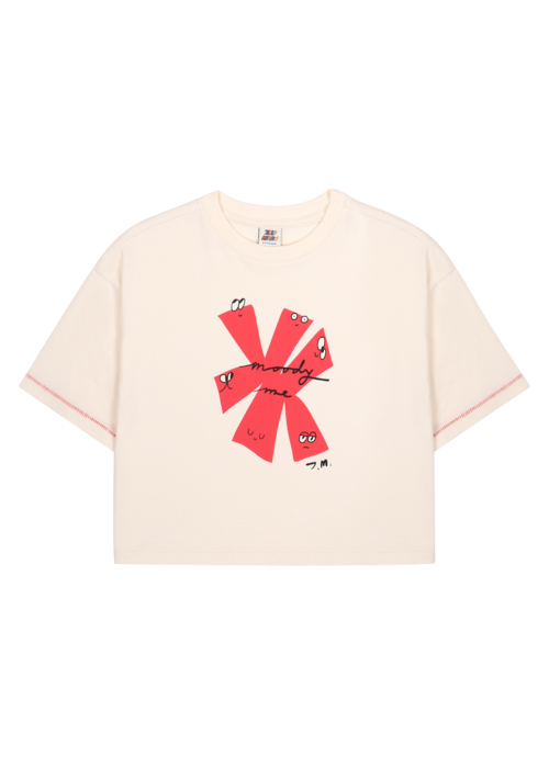 Jelly Mallow Jelly Mallow Maple Loose-Fit Short-Sleeve T-Shirt_Ivory