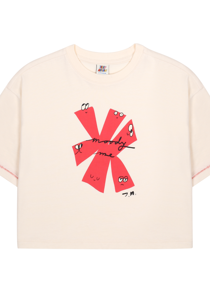 Jelly Mallow Maple Loose-Fit Short-Sleeve T-Shirt_Ivory