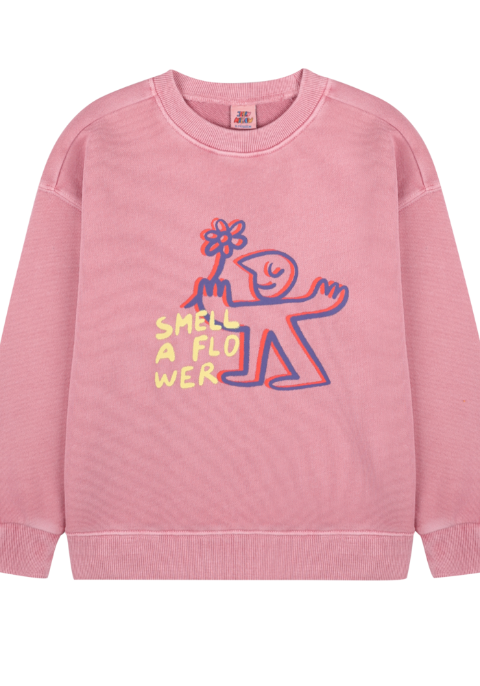 Jelly Mallow Flower Sweatshirt_Pink
