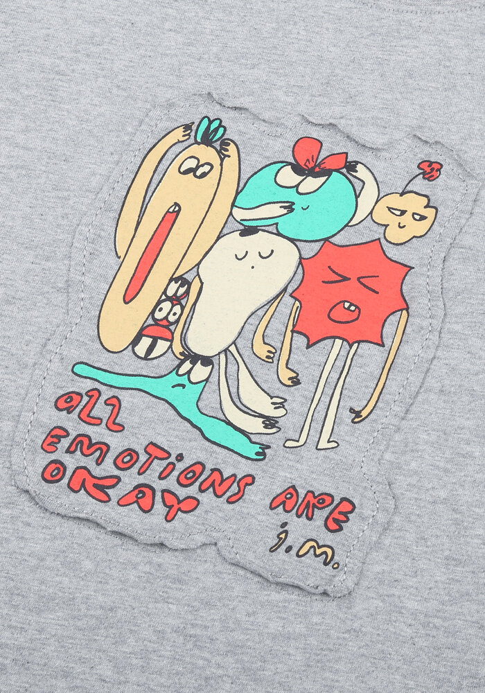 Jelly Mallow All Emotion Long-Sleeve T-Shirt_Melange