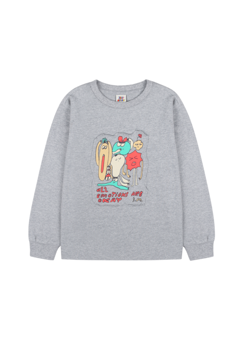 Jelly Mallow Jelly Mallow All Emotion Long-Sleeve T-Shirt_Melange