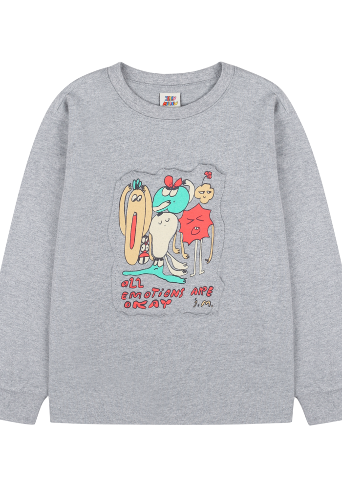 Jelly Mallow All Emotion Long-Sleeve T-Shirt_Melange