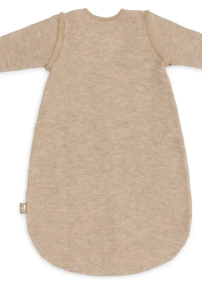 Jollein Slaapzak met afritsbare mouw Rond - Merino Wol Felted - Natural