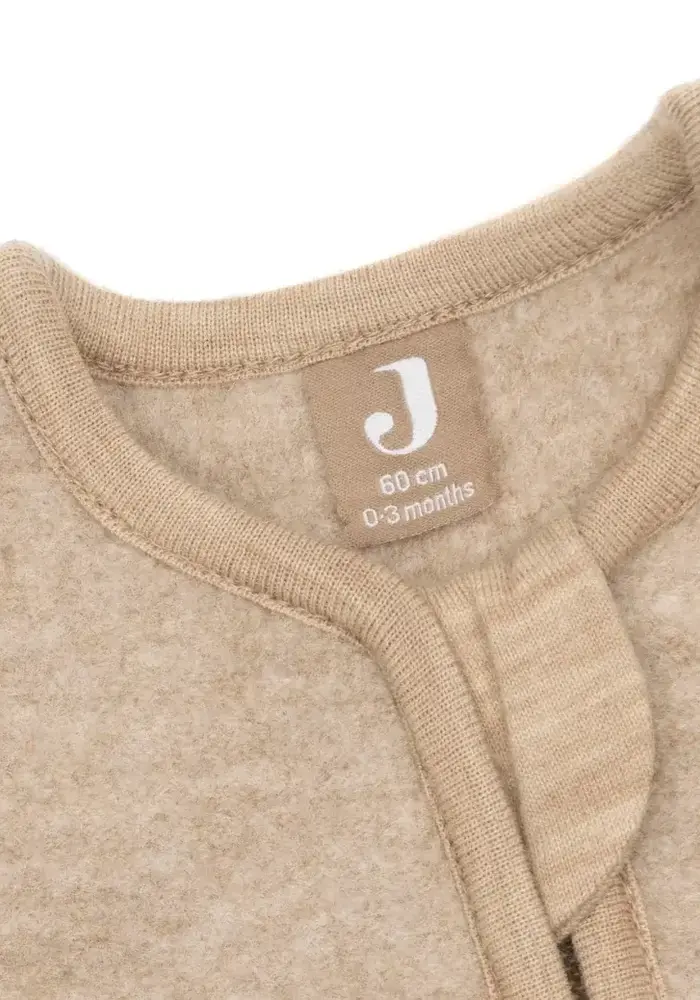 Jollein Slaapzak met afritsbare mouw Rond - Merino Wol Felted - Natural