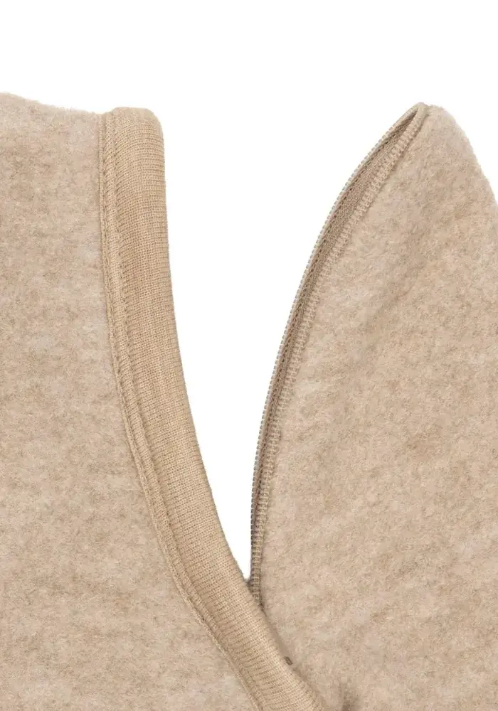 Jollein Slaapzak met afritsbare mouw Rond - Merino Wol Felted - Natural