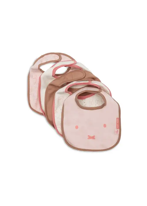 Jollein Jollein Slab Jersey Waterproof - Nijntje Moments - 5 Stuks - Silk Rose