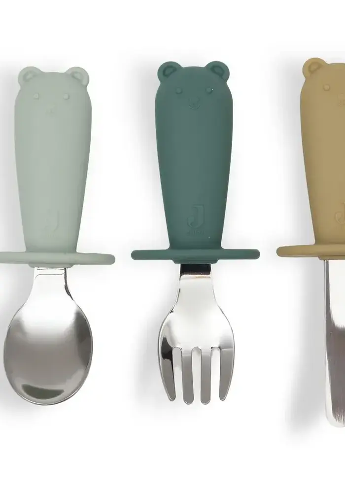 Jollein Bestekset Siliconen - Jade Shades - 3pc