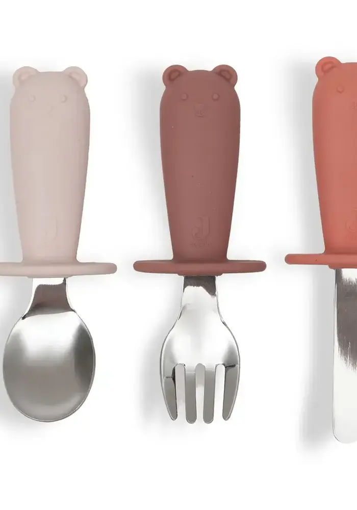 Jollein Bestekset Siliconen - Blush Shades - 3pc