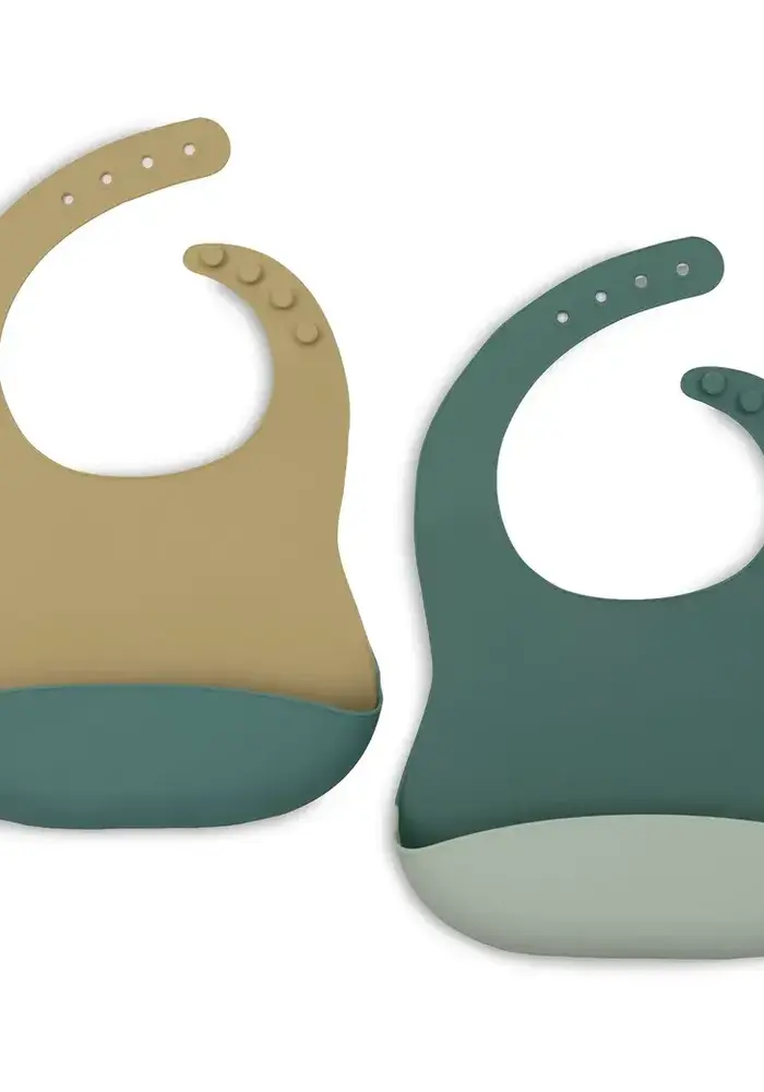 Jollein Slab Siliconen - Jade Shades - 2 Stuks