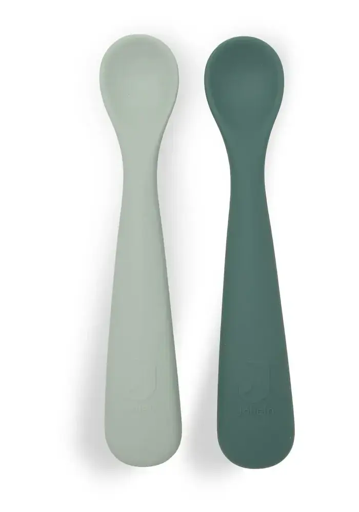 Jollein Siliconen Lepeltje Jade Shades (2pack)