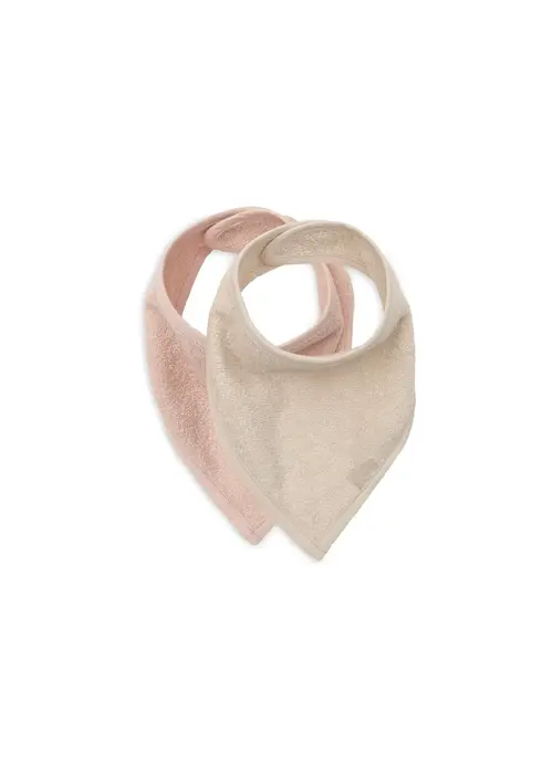 Jollein Jollein  Slab Bandana  Silk Rose/Sand (2pack)
