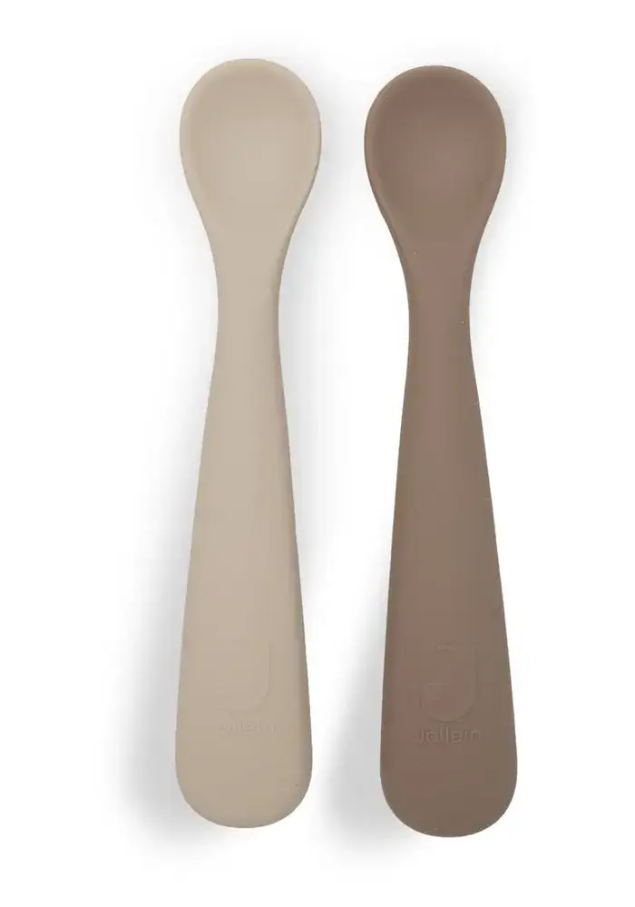 Jollein Siliconen Lepeltje Natural Shades (2pack)