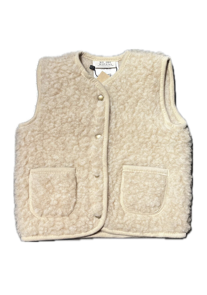 We Are Wovens Wollen bodywarmer – Nova Latte
