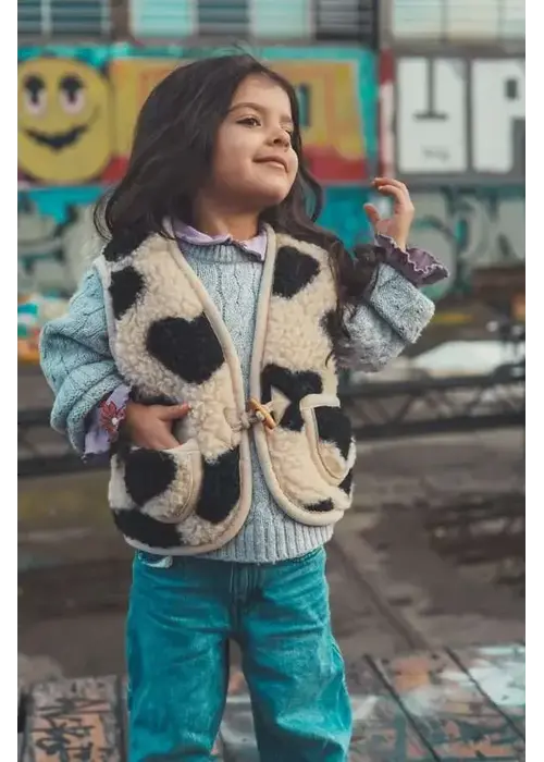 We Are Wovens We Are Wovens Wollen bodywarmer – Hearts