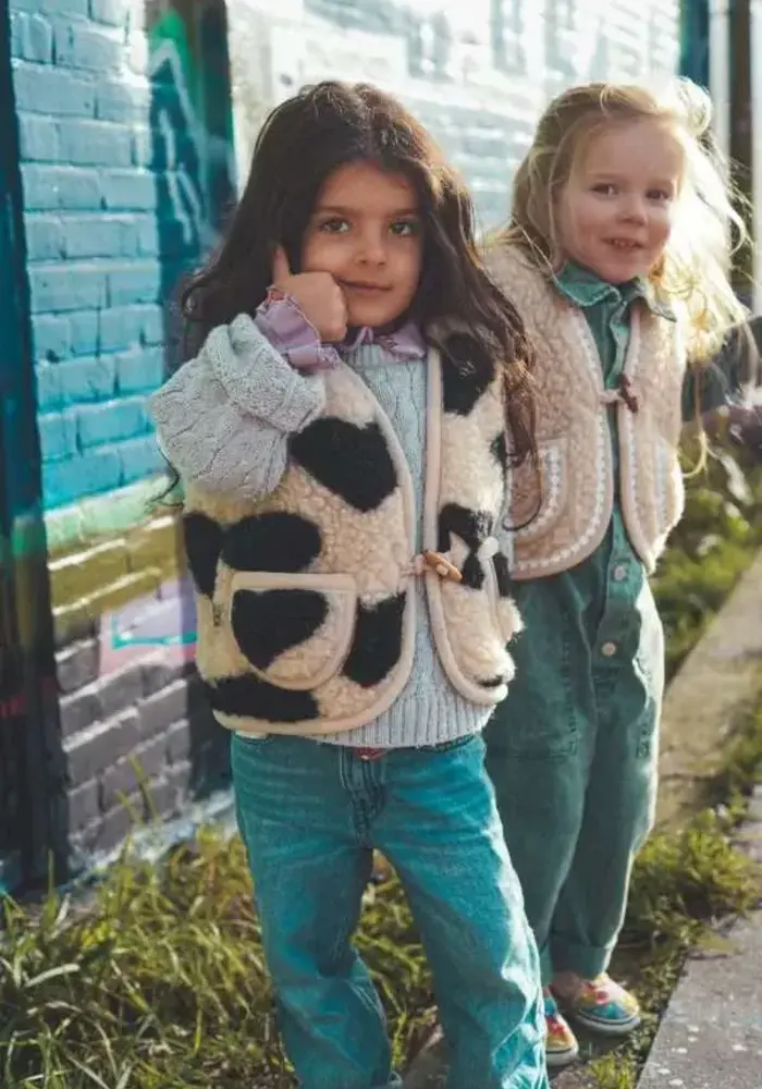 We Are Wovens Wollen bodywarmer – Hearts