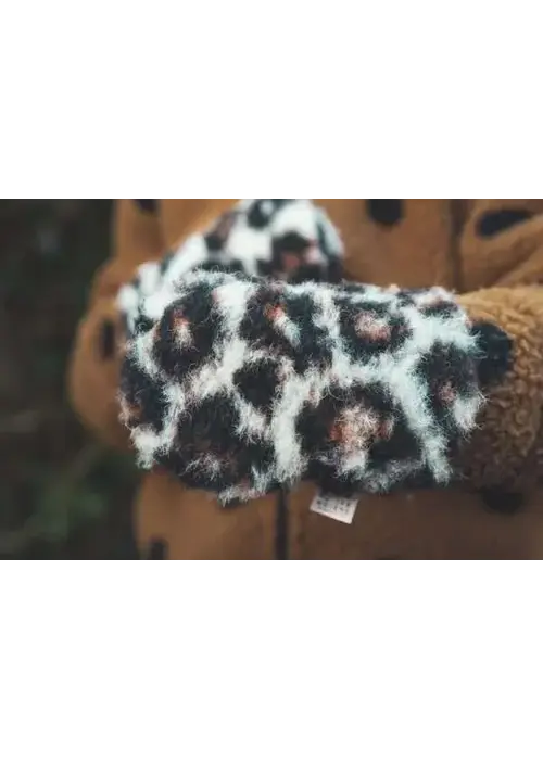 We Are Wovens We Are Wovens Wollen Wantjes – Leopard - 1 tot 3 jaar