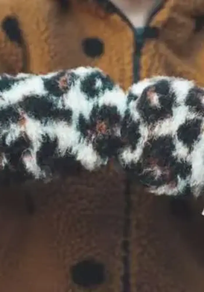 We Are Wovens Wollen Wantjes – Leopard - 1 tot 3 jaar