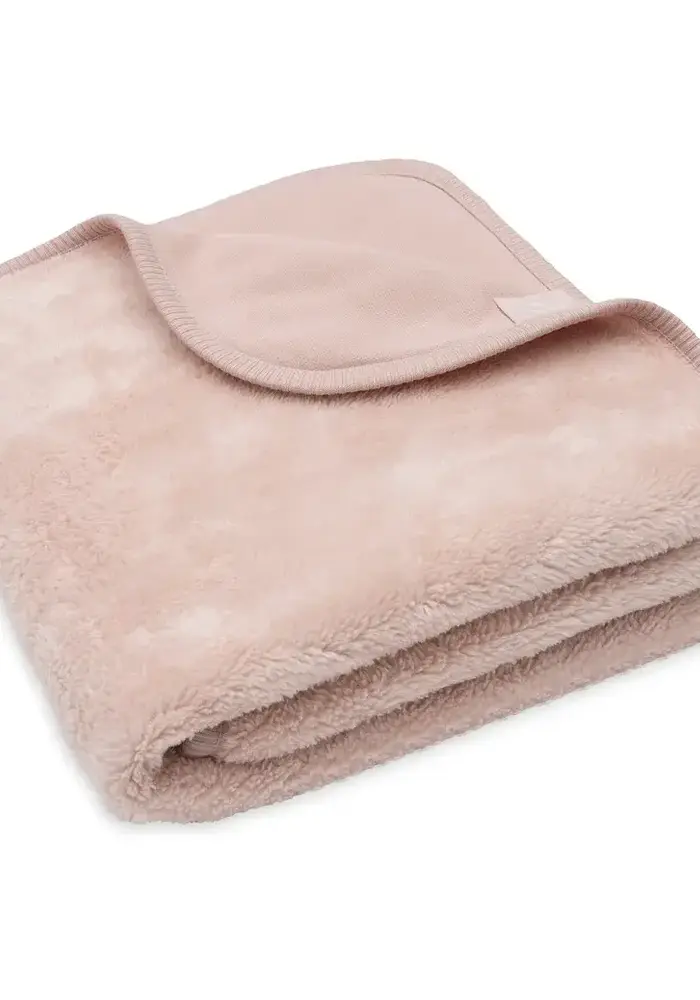 Jollein Deken Wieg 75x100cm Basic Sherpa/Jersey Silk Rose