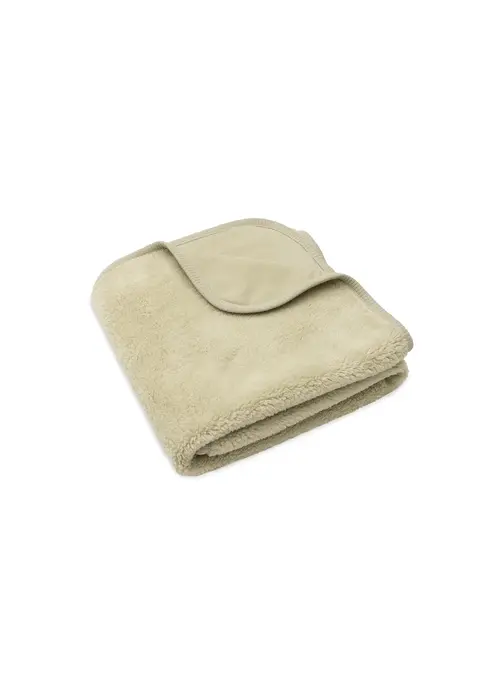 Jollein Jollein Deken Wieg 75x100cm Basic Sherpa/Jersey Soft Matcha