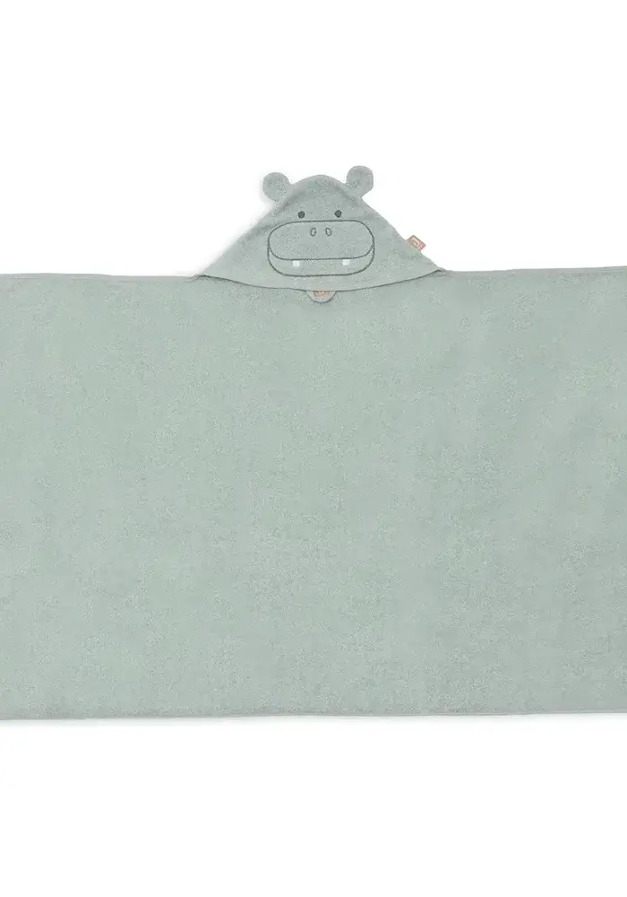 Jollein Badcape Badstof 70x130 Hippo Happy