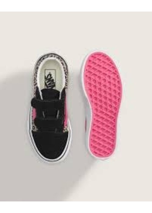 Vans Vans Old Skool V LEOP PKVBK, Medium Pink Velvet/Bla