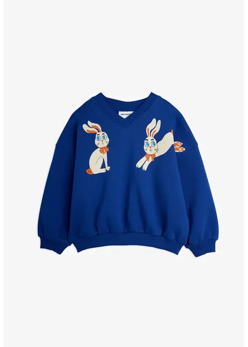 Mini Rodini Mini Rodini Rabbits sp sweatshirt Blue