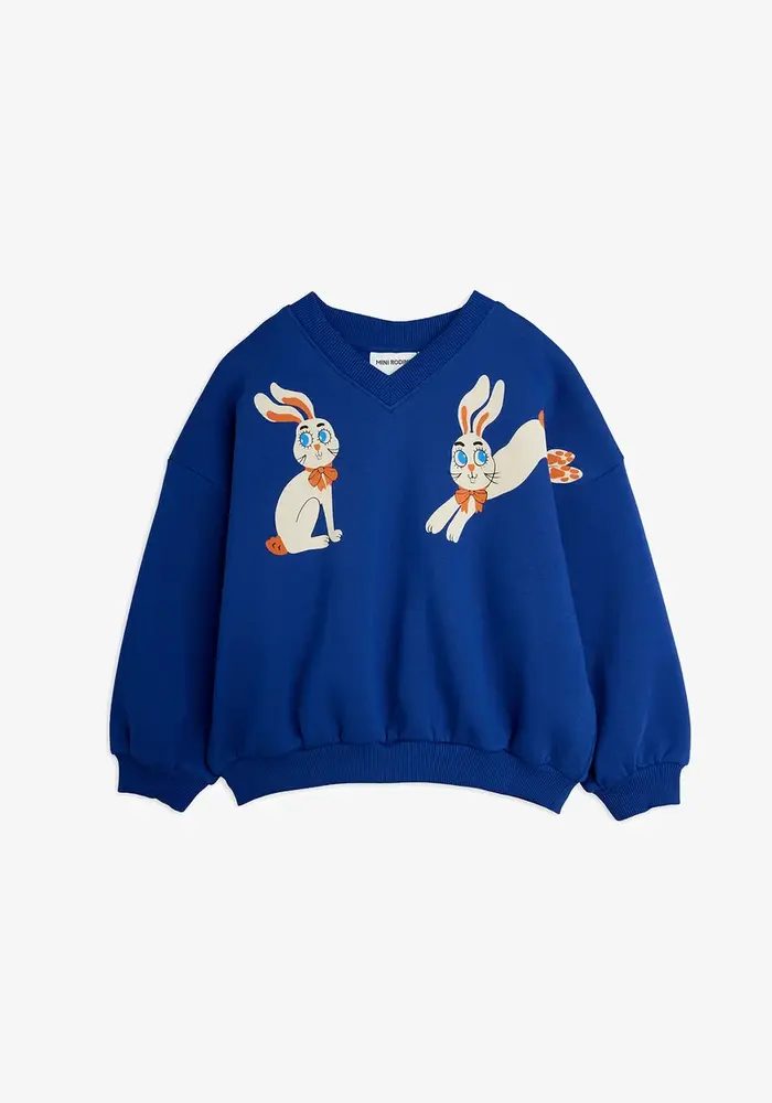 Mini Rodini Rabbits sp sweatshirt Blue