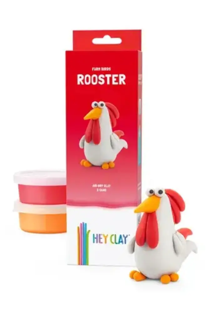 HeyClay - Farm Birds - Rooster 3 cans