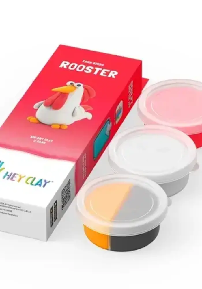 HeyClay - Farm Birds - Rooster 3 cans