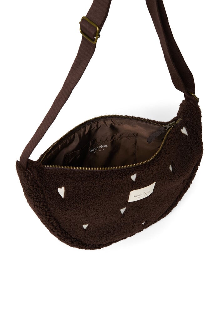 Studio Noos  Chocolate Teddy Hearts Adult Fannypack