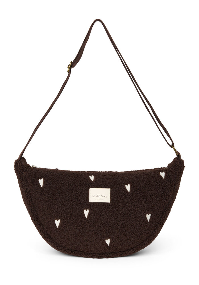Studio Noos  Chocolate Teddy Hearts Adult Fannypack