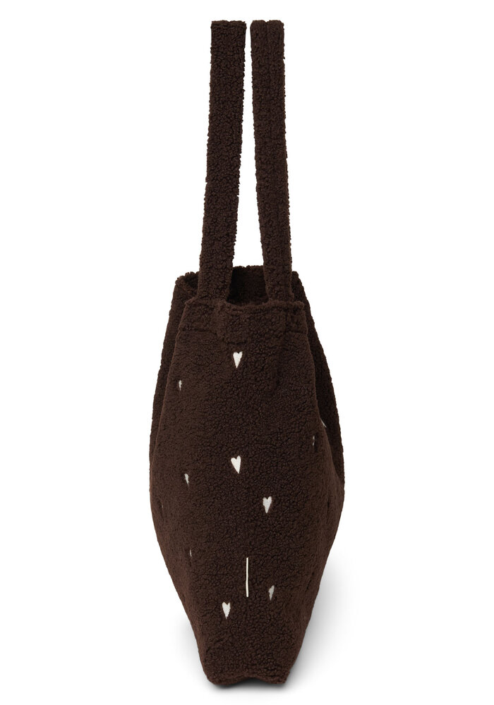 Studio Noos Chocolate Teddy Hearts Mom Bag