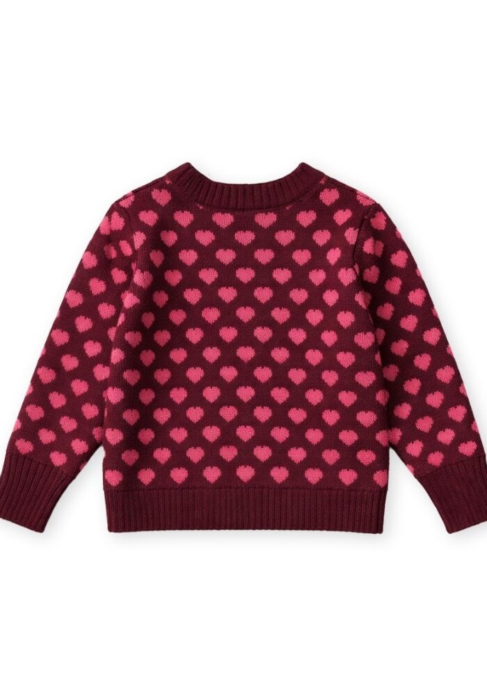Fliink JANIE CASHMERE HEART PULLOVER