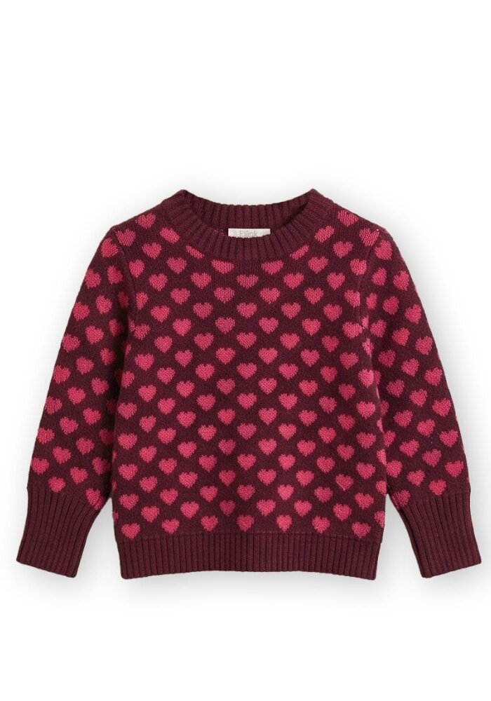 Fliink JANIE CASHMERE HEART PULLOVER