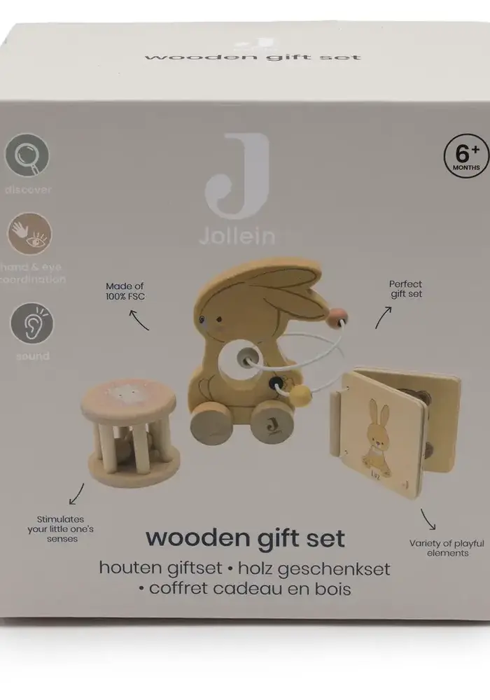 Jollein Houten Giftset - Jollies - Bunny Luz