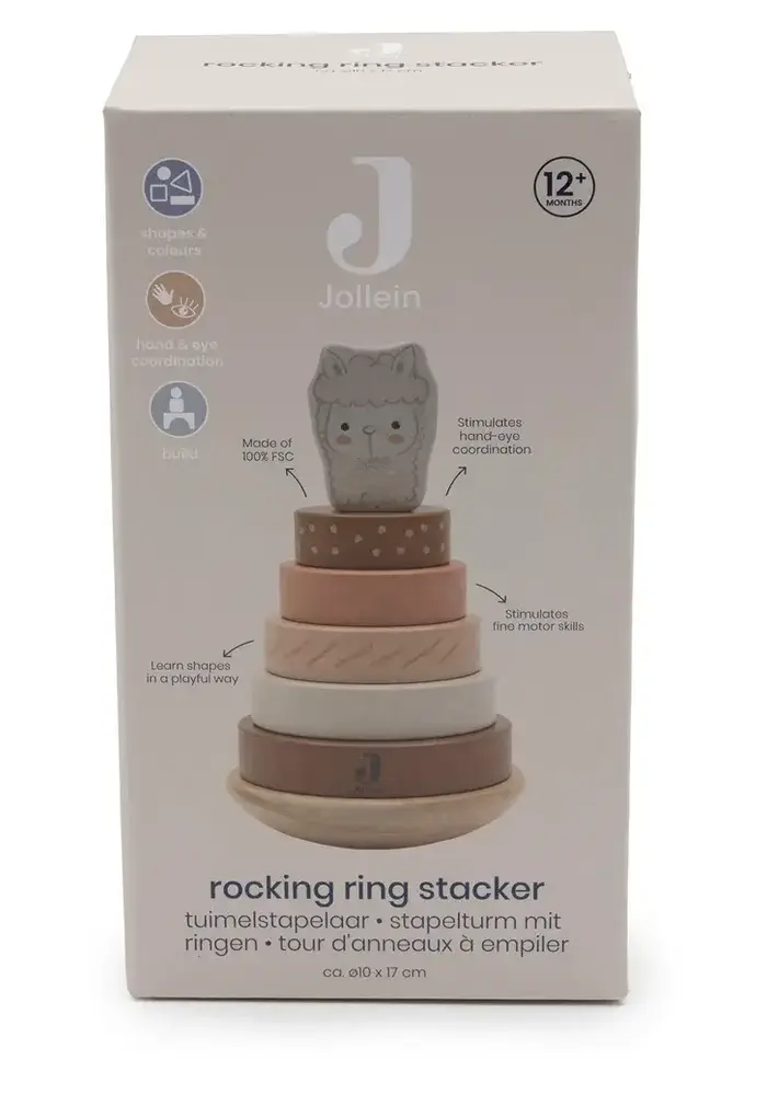 Jollein Houten Tuimelstapelaar - Jollies - Alpaca Paco