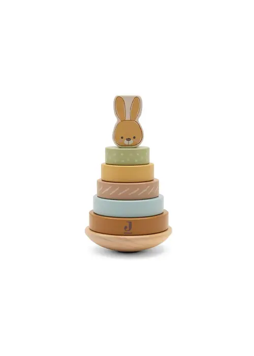 Jollein Jollein Houten Tuimelstapelaar - Jollies - Bunny Luz