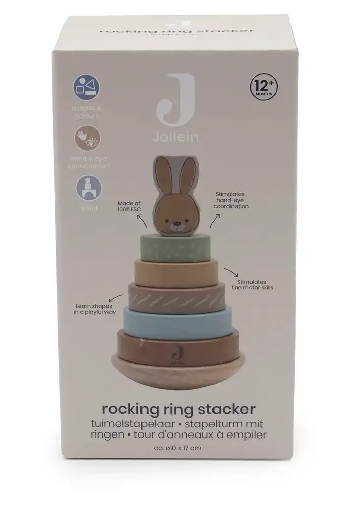 Jollein Houten Tuimelstapelaar - Jollies - Bunny Luz