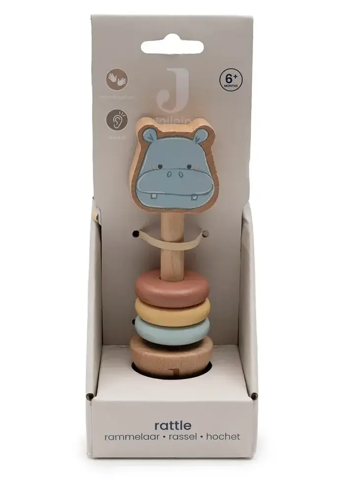 Jollein Houten Rammelaar - Jollies - Hippo Happy