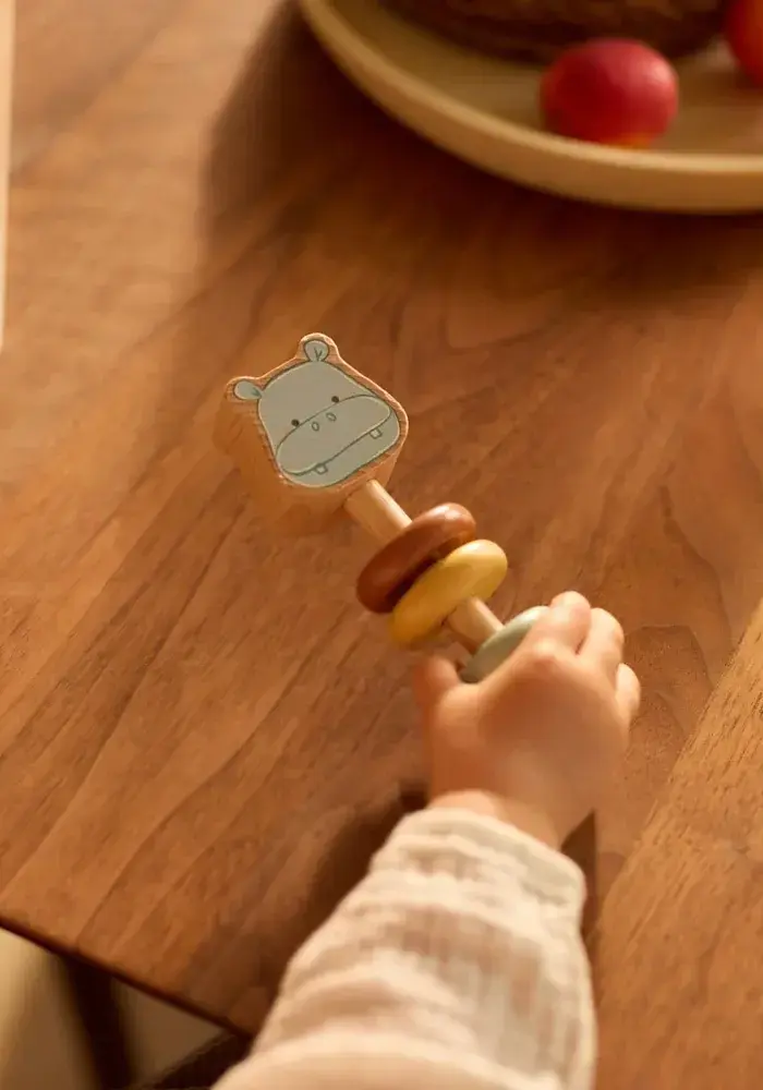 Jollein Houten Rammelaar - Jollies - Hippo Happy