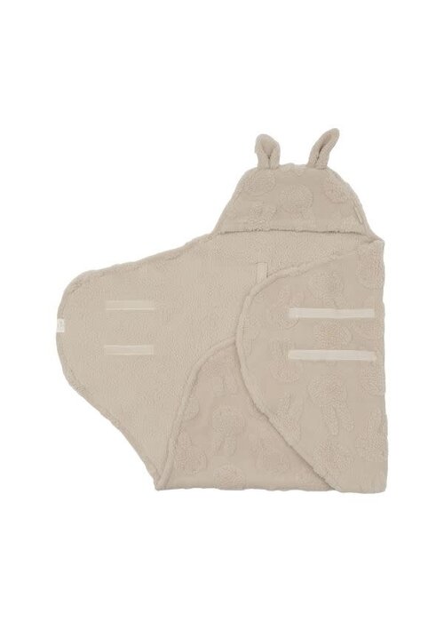 Jollein Jollein Wikkeldeken Miffy Jacquard Teddy - Sand