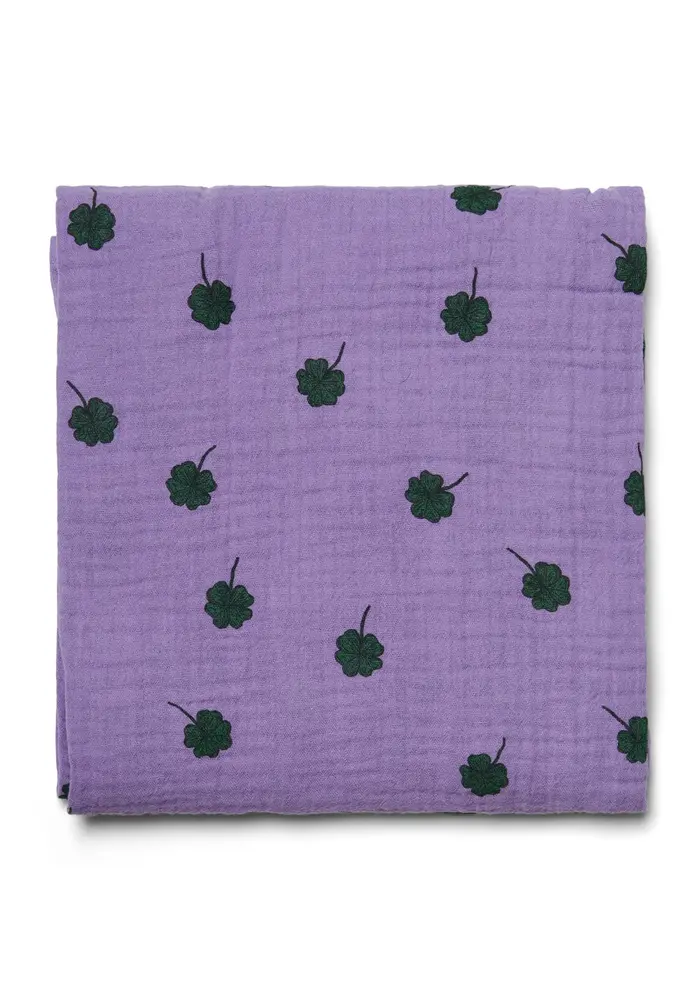Studio Noos Hydrofiele Doek Purple Clover 120x120