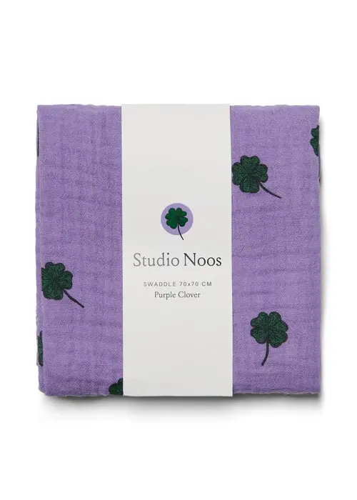 Studio Noos Studio Noos Hydrofile Doek Purple Clover 70x70
