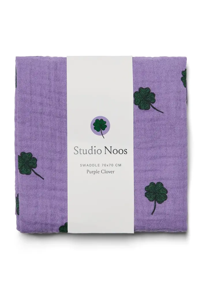Studio Noos Hydrofile Doek Purple Clover 70x70