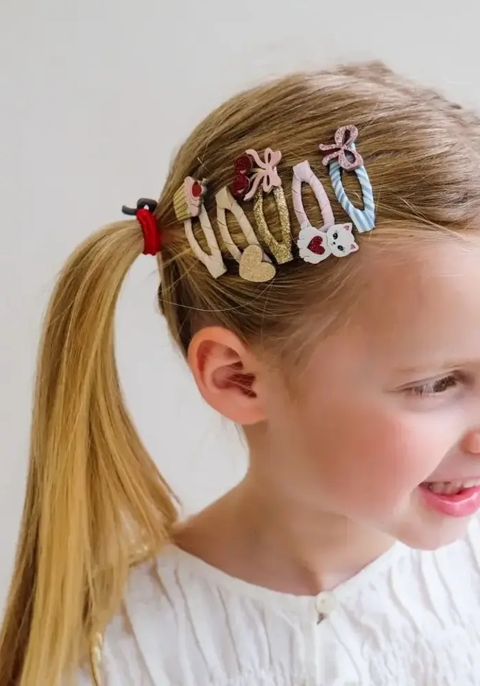Mimi & Lula -  Kittybow mini hair clips